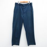 W36★古着 ディッキーズ ワーク パンツ メンズ 80年代 80s USA製 紺【spe】 26feb05
