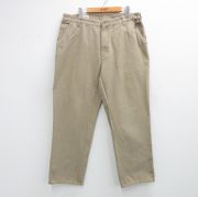 W36★古着 オービス パンツ メンズ 00年代 00s ダック地 コットン ベージュ【spe】 26feb06