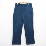 W33★古着 ディッキーズ ワーク パンツ メンズ 90年代 90s タロン 紺【spe】 26feb13