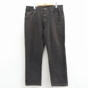 W36★古着 ラングラー ジーンズ メンズ コットン こげ茶【spe】 26feb26