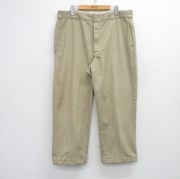 W37★古着 ディッキーズ ワーク パンツ メンズ 80年代 80s 874 USA製 タロン ベージュ【spe】 26feb27