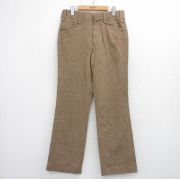 W32★古着 ペンドルトン パンツ メンズ 70年代 70s フレア ウール タロン 茶他【spe】 26mar02