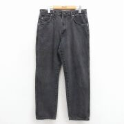 W33★古着 ラングラー ジーンズ メンズ 00年代 00s コットン 黒 デニム【spe】 26mar03