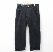 W36★古着 リー Lee ジーンズ メンズ コットン 黒 デニム【spe】 26mar14