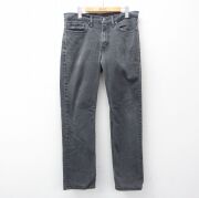 W34★古着 リーバイス Levis 514 ジーンズ メンズ 黒 デニム【spe】 26mar16