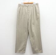 W33★古着 ブルックスブラザーズ ブランド パンツ メンズ コットン ベージュ【spe】 26mar18