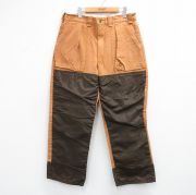 W36★古着 ハンティング パンツ メンズ ダブルニー ダック地 茶他【spe】 26mar21