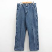 W32★古着 ラングラー ペインター パンツ メンズ 紺 デニム【spe】 26mar21