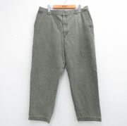 W38★古着 エルエルビーン パンツ メンズ 00年代 00s ダック地 コットン 緑【spe】 26mar25