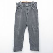 W34★古着 ラングラー ジーンズ メンズ 90年代 90s USA製 黒 デニム【spe】 26mar27