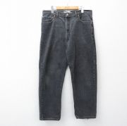 W35★古着 リーバイス Levis 550 ジーンズ メンズ コットン 黒 デニム【spe】 26mar28