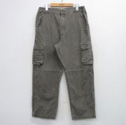 W33★古着 カベラス カーゴ パンツ メンズ ダブルニー ダック地 コットン グレー系【spe】 26mar30