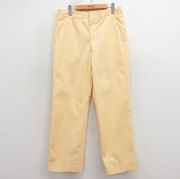 W33★古着 ブルックスブラザーズ ブランド スラックス パンツ メンズ 80年代 80s タロン 薄黄【spe】 26mar30