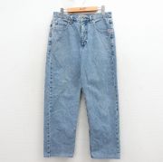 W32★古着 ゲス GUESS ブランド ジーンズ メンズ 90年代 90s コットン USA製 タロン 薄紺 デニム【spe】 26apr07