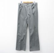 W32★古着 リーバイス Levis パンツ メンズ 80年代 80s ピケ スタプレ フレア ブーツカット タロン グレー【spe】 26apr10