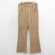 W31★古着 リーバイス Levis 646 スタプレ パンツ メンズ 80年代 80s ベルボトム USA製 ベージュ【spe】 26apr13