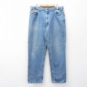 W36★古着 リーバイス Levis 540 ジーンズ メンズ 90年代 90s ヒゲ コットン 紺 デニム【spe】 26apr20