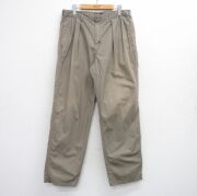 W34★古着 ラルフローレン ブランド チノ パンツ チノパン メンズ 90年代 90s ワンポイントロゴ コットン USA製 ベージュ系【spe】 26apr23