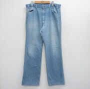 W37★古着 リーバイス Levis ジーンズ メンズ 70年代 70s フレア ブーツカット タロン 薄紺 デニム【spe】 26apr30