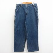W35★古着 カーハート ペインター パンツ メンズ コットン 紺 デニム【spe】 26apr30