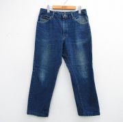 W30★古着 リー Lee ジーンズ メンズ 90年代 90s ヒゲ コットン USA製 紺 デニム【spe】 26may02
