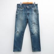 W32★古着 リーバイス Levis 541 ジーンズ メンズ ヒゲ 紺 デニム【spe】 26may07