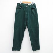 W34★古着 エディーバウアー ジーンズ メンズ 90年代 90s コットン USA製 緑 デニム【spe】 26may08