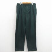 W34★古着 ラルフローレン ブランド チノ パンツ チノパン メンズ 90年代 90s コットン グリーン【spe】 26may19