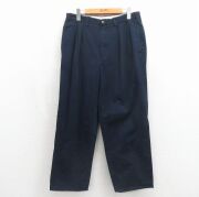 W32★古着 ラルフローレン ブランド チノ パンツ チノパン メンズ 90年代 90s ANDREW コットン ネイビー【spe】 26may22