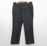 W37★古着 ジーンズ メンズ 80年代 80s タロン ブラック デニム【spe】 26jun11