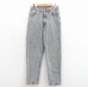 W30★古着 ジーンズ メンズ 90年代 90s ケミカルウォッシュ コットン USA製 ブラック デニム【spe】 26jun15