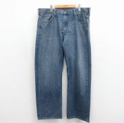 W39★古着 リーバイス Levis 569 ジーンズ メンズ ヒゲ コットン ネイビー デニム【spe】 26jun16