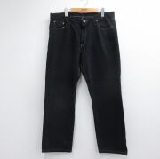 古着通販 W36☆古着 リーバイス Levis 569 ジーンズ メンズ 黒 デニム