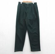 W31★古着 ラルフローレン ブランド チノ パンツ チノパン メンズ 90年代 90s コットン USA製 グリーン【spe】 26jun19