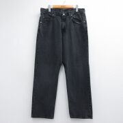 古着通販 W36☆古着 リーバイス Levis 569 ジーンズ メンズ 黒 デニム