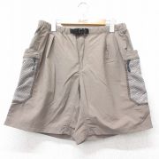 W35★古着 ショート ナイロン クライミング カーゴ パンツ ショーツ メンズ 茶 ブラウン 【spe】 25jul18 中古 ボトムス 短パン ショーパン
