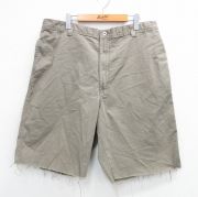 W38★古着 カルバンクライン Calvin Klein ショート ブランド パンツ ショーツ メンズ 90年代 90s コットン USA製 ベージュ系 カーキ 【spe】 25aug02 中古 ボトムス 短パン ショーパン