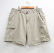 W34★古着 レッドヘッド ショート パンツ ショーツ メンズ リップストップ コットン ベージュ【spe】 26apr14