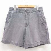 W32★古着 パタゴニア patagonia ショート パンツ ショーツ メンズ 90年代 90s ダック地 オーガニックコットン マレーシア製 グレー【spe】 26apr16