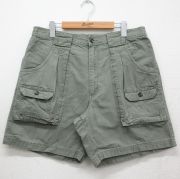 W33★古着 レッドヘッド ショート ブッシュ パンツ ショーツ メンズ 00年代 00s コットン 緑系【spe】 26may09