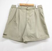 W34★古着 コロンビア ショート パンツ ショーツ メンズ 90年代 90s ベージュ【spe】 26may21