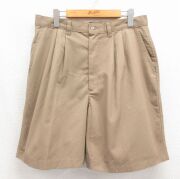 W33★古着 Wear Guard ショート パンツ メンズ 90年代 90s USA製 ベージュ【spe】 26may22