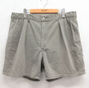 W38★古着 ラルフローレン ブランド ショート チノ パンツ チノパン ショーツ メンズ 90年代 90s USA製 ベージュ【spe】 26jun02