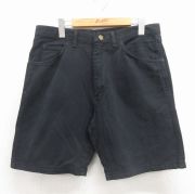 W33★古着 ラングラー ショート パンツ ショーツ メンズ 00年代 00s ブラック【spe】 26jun12