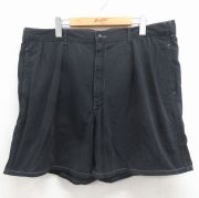 W37★古着 ラルフローレン ブランド ショート パンツ ショーツ メンズ 90年代 90s USA製 ブラック【spe】 26jun12