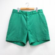 W34★古着 エルエルビーン ショート パンツ ショーツ メンズ 80年代 80s USA製 タロン グリーン【spe】 26jun15