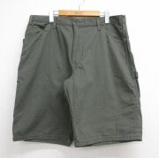 W38★古着 ディッキーズ ショート ペインター パンツ ショーツ メンズ リップストップ デッドストック コットン カーキ【spe】 26jun19