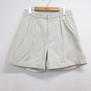 W30★古着 ラルフローレン ブランド ショート チノ パンツ チノパン ショーツ メンズ 90年代 90s コットン ベージュ【spe】 26jun23