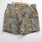 W37★古着 ショート ハンティング ブッシュ パンツ ショーツ メンズ 90年代 90s USA製 ベージュ 迷彩【spe】 26jun23