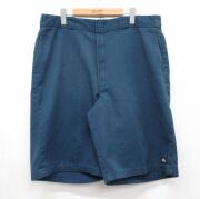 W38★古着 ディッキーズ ショート ワーク パンツ ショーツ メンズ 90年代 90s ネイビー【spe】 26jun25